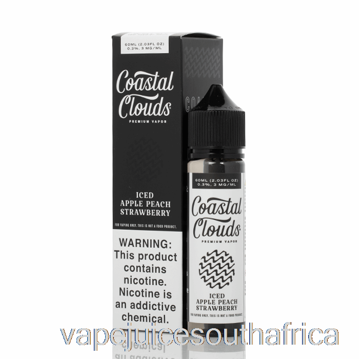 Vape Juice South Africa Iced Apple Peach Strawberry - Coastal Clouds Co. - 60Ml 0Mg